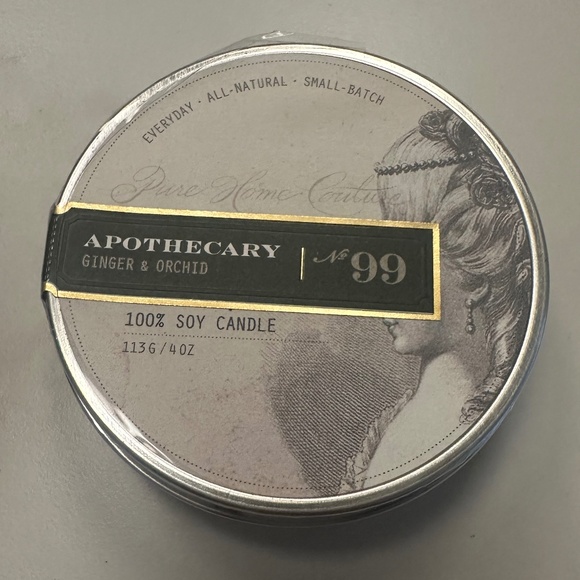 PURE HOME COUTURE - Ginger & Orchid 100% Soy Candle - 113 g / 4 oz - 15 hrs - Picture 1 of 7